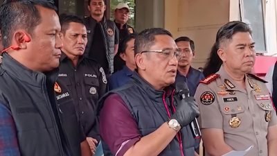 konferensi pers penembakan pemuda pancasila deli serdang.